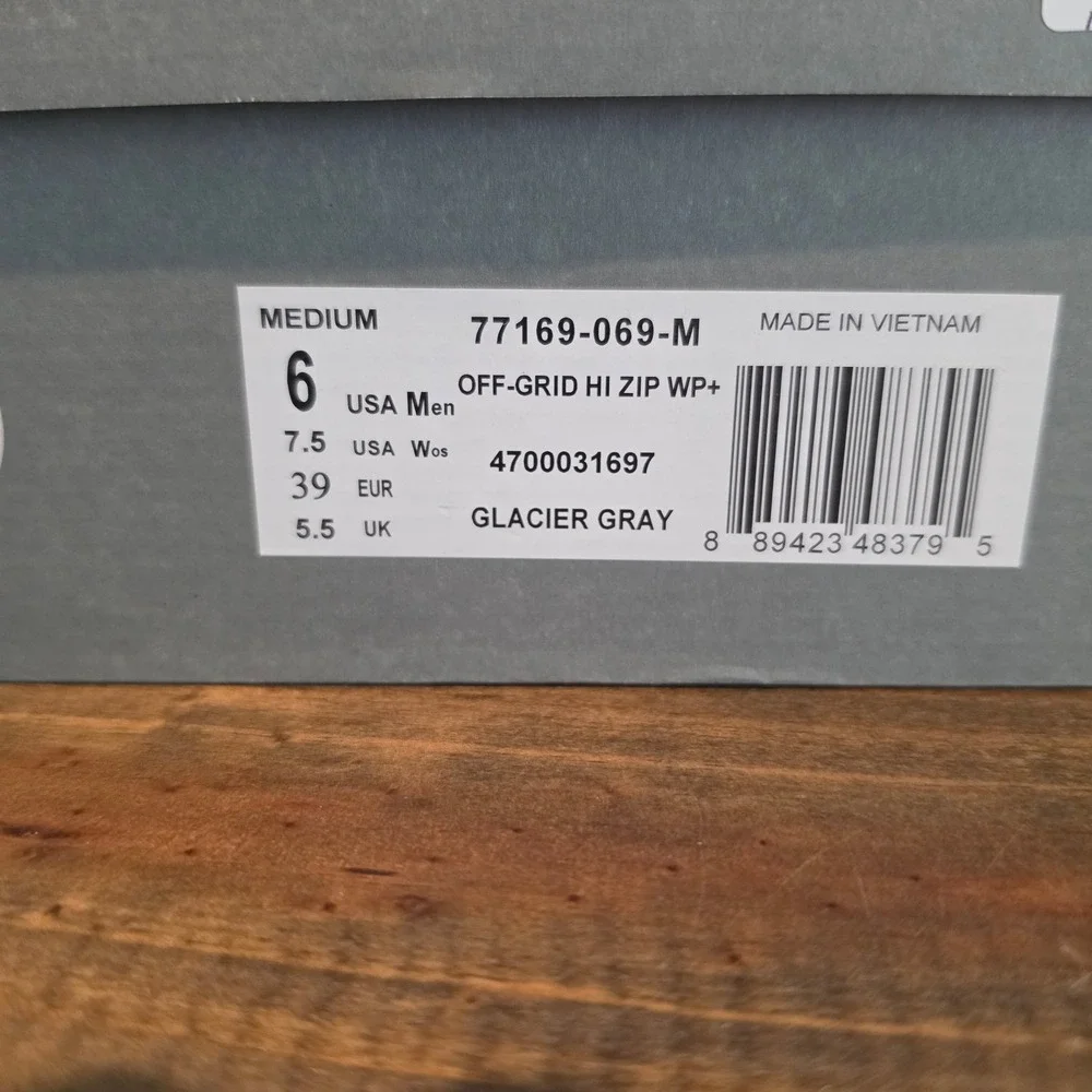 Palladium‎ Mens Off-Grid Hi Zip WP+ Boots Glacier Gray Waterproof 77169-069-M 6